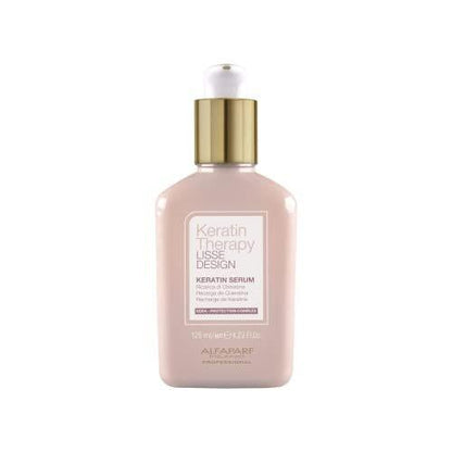 ALFAPARF MILANO Lisse Design Keratin Therapy Haar Serum – Anti-Frizz, Glättend, Hitzeschutz & Pflege für geschädigtes Haar – Leave-In mit Kollagen & Keratin (125 ml)