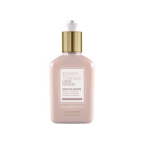 ALFAPARF MILANO Lisse Design Keratin Therapy Haar Serum – Anti-Frizz, Glättend, Hitzeschutz & Pflege für geschädigtes Haar – Leave-In mit Kollagen & Keratin (125 ml)