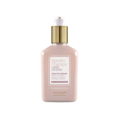 ALFAPARF MILANO Lisse Design Keratin Therapy Haar Serum – Anti-Frizz, Glättend, Hitzeschutz & Pflege für geschädigtes Haar – Leave-In mit Kollagen & Keratin (125 ml)