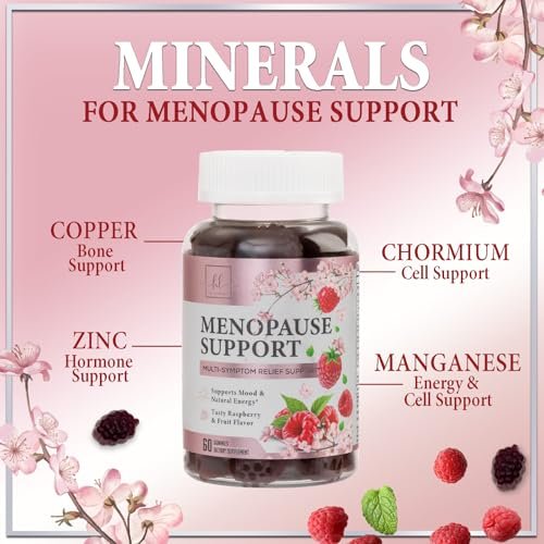 Hello Lovely! Menopause Gummies – Natürliche Hilfe bei Hitzewallungen & Nachtschweiß, 16-in-1 Multi-Vorteil für Balance & Energie, 60 Gummis