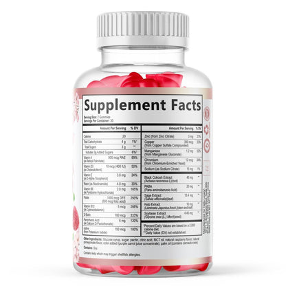 Hello Lovely! Menopause Gummies – Natürliche Hilfe bei Hitzewallungen & Nachtschweiß, 16-in-1 Multi-Vorteil für Balance & Energie, 60 Gummis