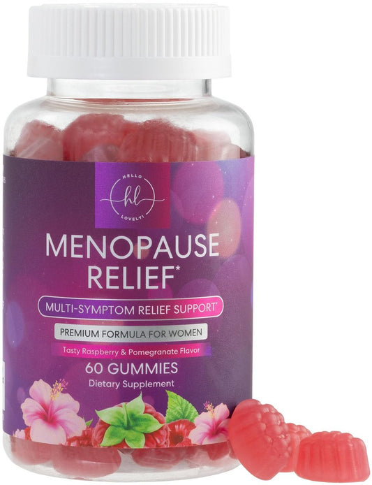 Hello Lovely! Menopause Gummis für Frauen – Natürliche Unterstützung bei Hitzewallungen, Nachtschweiß & Hormonbalance – 60 Gummis