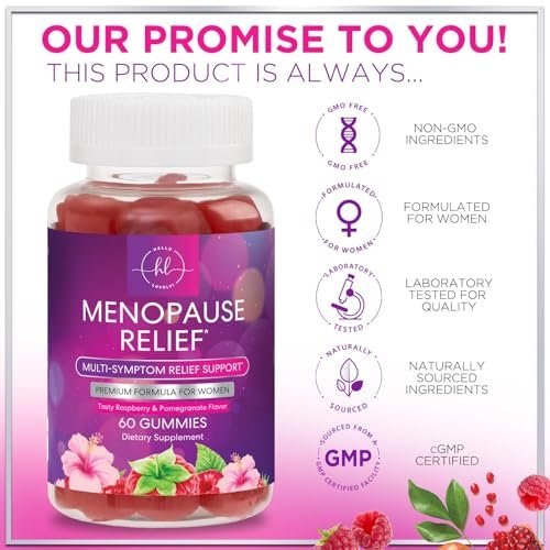 Hello Lovely! Menopause Gummis für Frauen – Natürliche Unterstützung bei Hitzewallungen, Nachtschweiß & Hormonbalance – 60 Gummis