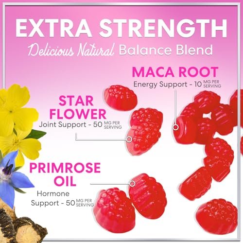 Hello Lovely! Menopause Gummis für Frauen – Natürliche Unterstützung bei Hitzewallungen, Nachtschweiß & Hormonbalance – 60 Gummis