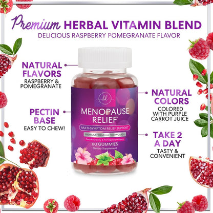 Hello Lovely! Menopause Gummis für Frauen – Natürliche Unterstützung bei Hitzewallungen, Nachtschweiß & Hormonbalance – 60 Gummis