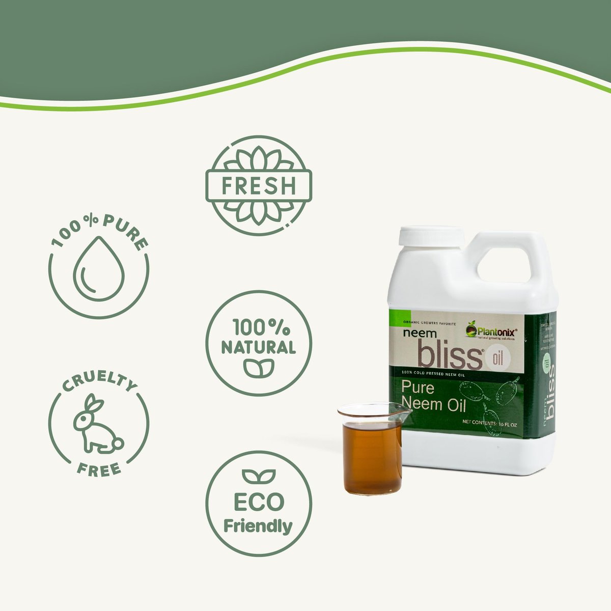Neem Bliss (8 Fl Oz) - Reines Neemöl Konzentrat - 100% kaltgepresstes Neemöl - All-natürliches Neemöl Konzentrat - Unraffiniertes Neemöl für Haare - Neemsamenöl Konzentrat