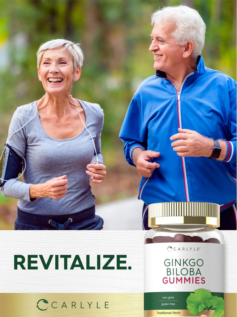 Carlyle Ginkgo Biloba 70 Gummibärchen | 45:1 Blattextrakt | Pfirsich-Himbeer-Geschmack | Vegan, Nicht-GVO, Glutenfrei