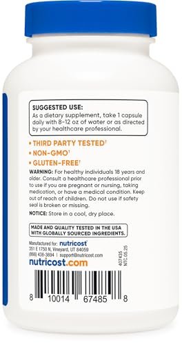 Nutricost Boron Kapseln 10mg, 240 Vegane Kapseln, Glutenfrei und Nicht-GVO