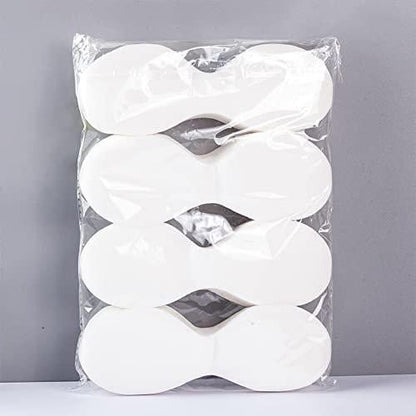 Arcemain 400 Blätter Einweg-Vlies-Augenmasken – Weiße DIY-Augenpads für Hautpflege, Spa und Feuchtigkeitspflege