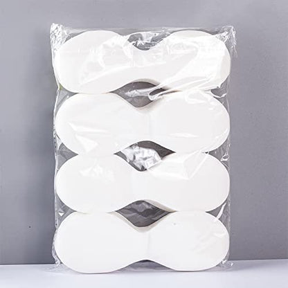 Arcemain 400 Blätter Einweg-Vlies-Augenmasken – Weiße DIY-Augenpads für Hautpflege, Spa und Feuchtigkeitspflege