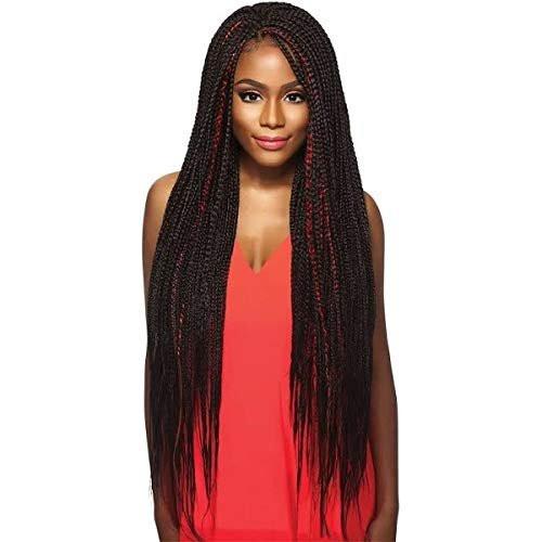 Outre Synthetic Pre Stretched ULTRA BRAID - XPRESSION 3X 42" (Farbe: 1 Jet Black, Packung mit 4)