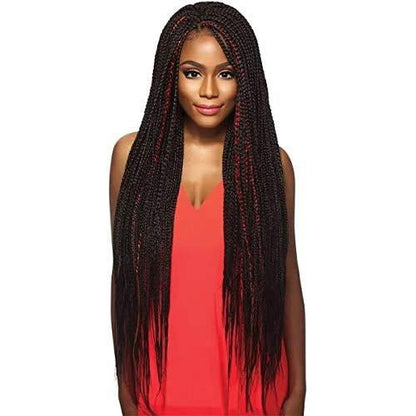 Outre Synthetic Pre Stretched ULTRA BRAID - XPRESSION 3X 42" (Farbe: 1 Jet Black, Packung mit 4)