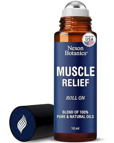 Nexon Botanics Muskelschmerz-Roll-On 10 ml – Reine & natürliche, vorgemischte Mischung für verspannte Muskeln, Schmerzen & Erholung – Praktischer Roller für Sportler & aktive Lebensstile
