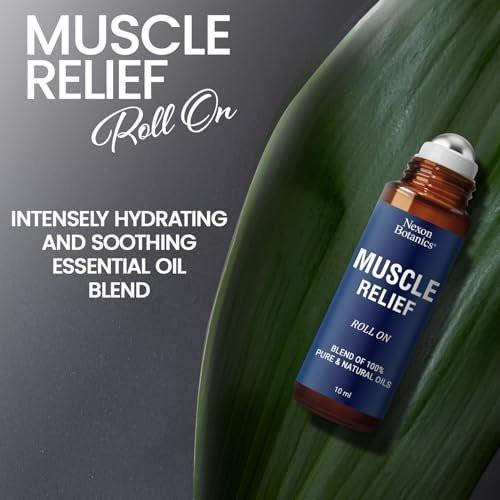Nexon Botanics Muskelschmerz-Roll-On 10 ml – Reine & natürliche, vorgemischte Mischung für verspannte Muskeln, Schmerzen & Erholung – Praktischer Roller für Sportler & aktive Lebensstile