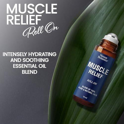 Nexon Botanics Muskelschmerz-Roll-On 10 ml – Reine & natürliche, vorgemischte Mischung für verspannte Muskeln, Schmerzen & Erholung – Praktischer Roller für Sportler & aktive Lebensstile