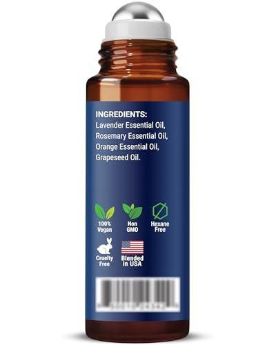 Zen Sleep Essential Oil Roll-On 10 ml - Beruhigende Mischung für Gelassenheit & Tiefschlaf mit Lavendel, Rosmarin - Einfach anzuwendender Roller - Nexon Botanics