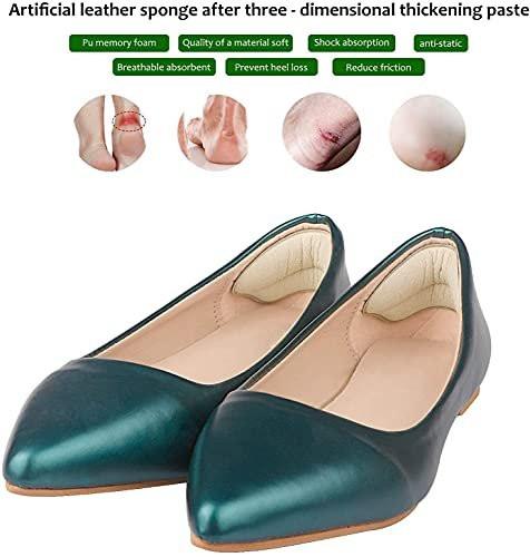 Fersenpolster Einlegesohlen für zu große Schuhe – 4 Paar, rutschfeste Fersenkissen gegen Blasen, verbesserte Passform (Pale Apricot)