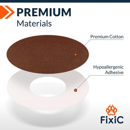 Fixic Freestyle Klebepflaster 25 Stück – Passend für Libre 1, 2, 3 & Plus – Enlite – Guardian – Kein Kleber in der Mitte – Vorgeschnittene Rückseite – Langzeitfixierung für Ihren Sensor! (Kaffee)