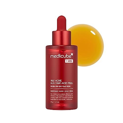 Medicube 21% Acid Wash-off Exfoliant – AHA+BHA+Succinic Acid – Peeling Serum für unreine Haut – Koreanische Hautpflege (40 ml)
