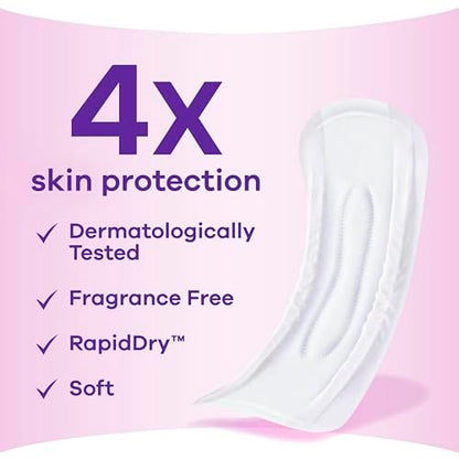 Always Discreet Inkontinenz-Einlagen für Frauen mit Blasenschwäche, Sensitive Pads, Mittlere Saugfähigkeit, Normale Länge, 57 Stück