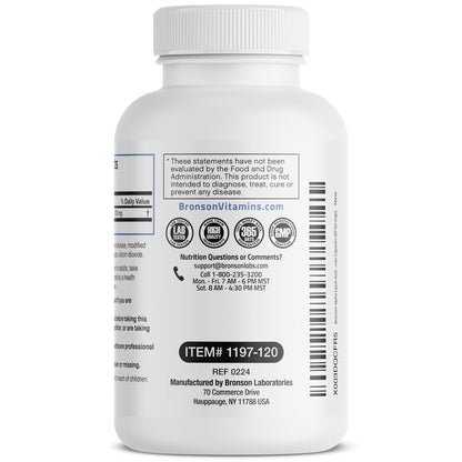 Bronson Alpha-Liponsäure 600 mg – Freie Radikale Fänger, unterstützt die antioxidative Gesundheit – Non-GMO, 120 Kapseln (60 Portionen)