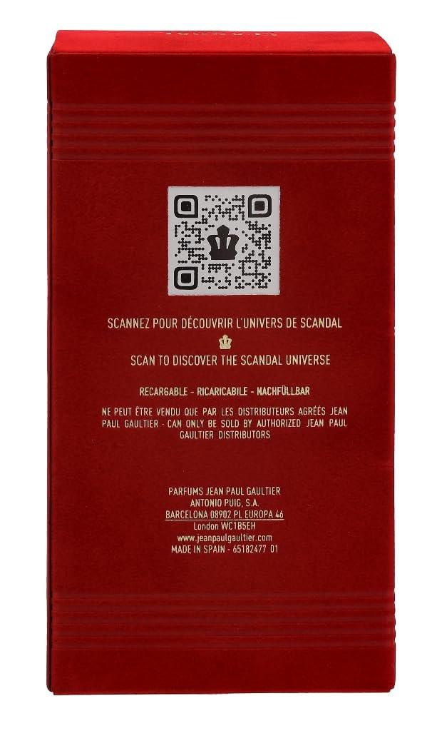 Jean Paul Gaultier Scandal Le Eau de Parfum Intense Refillable Spray für Männer, 100 ml