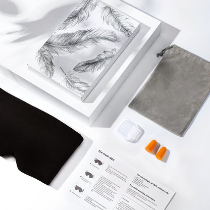 FRESHME Schlafmaske Blackout - Handgefertigte Baumwoll-Schlafmaske für Damen und Herren, Augenmaske zum Schlafen mit verstellbarem Klettverschluss, Atmungsaktive Augenabdeckung für Nacht, Nickerchen und Reisen