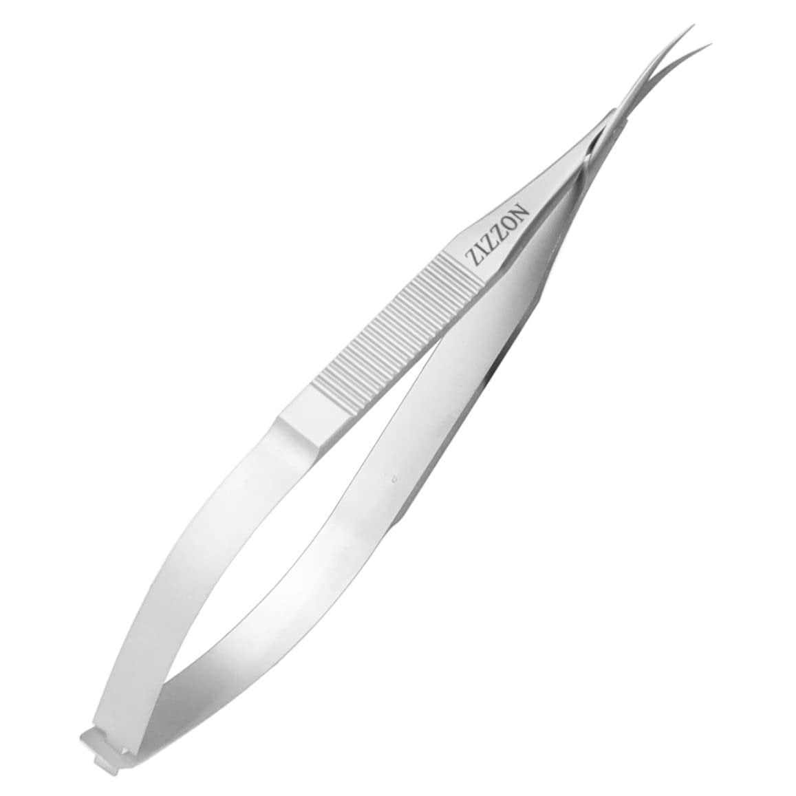 ZIZZON Nagelhautschere Extrafein Gebogen Professionell Präzise Spitze Spitze für Augenbrauen, Wimpern, Nagel- und Trockenhautpflege