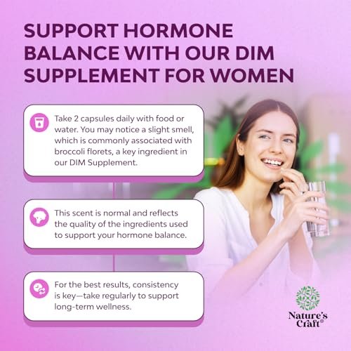 Potentes DIM-Präparat für Frauen – Hormonbalance mit DIM und schwarzem Pfeffer, Wechseljahre & PMS Linderung – Extra stark 300 mg pro Portion – 120 Kapseln