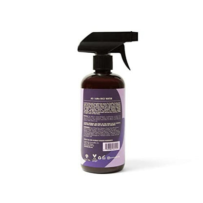 As I Am Hair Spray, Reiswasser 16oz – mit Verbotenem Schwarzem Reis, Sägepalme, Biotin – Saubere, proteinfreie Formel – Geruchslos, vegan & tierversuchsfrei – Für alle Haartypen