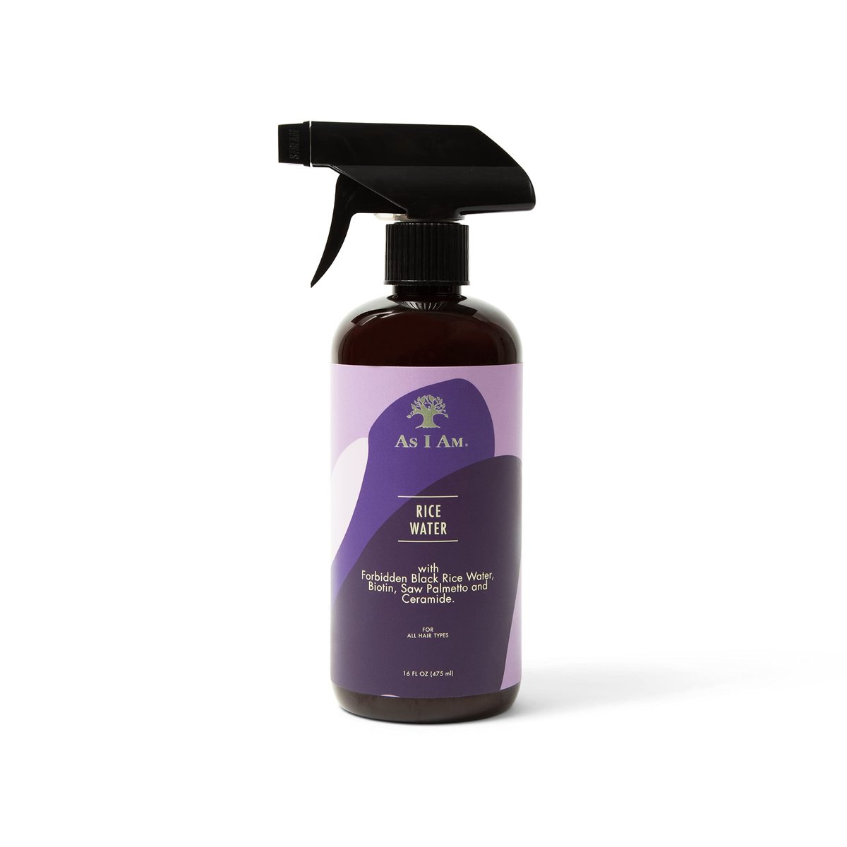 As I Am Hair Spray, Reiswasser 16oz – mit Verbotenem Schwarzem Reis, Sägepalme, Biotin – Saubere, proteinfreie Formel – Geruchslos, vegan & tierversuchsfrei – Für alle Haartypen