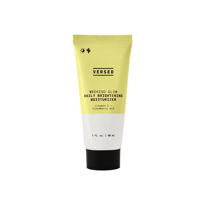 Versed Weekend Glow Daily Brightening Moisturizer – Vegane Vitamin C Feuchtigkeitscreme mit Cloudberry-Samenöl – Aufhellende Gesichtscreme gegen Verfärbungen & unebene Textur (60 ml)