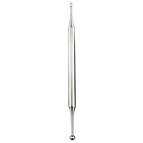 Akupunkturstift Doppelkopf – Edelstahl Ohr- und Körperpunkt-Sonde für Akupressur, Gesichtsreflexzonenmassage