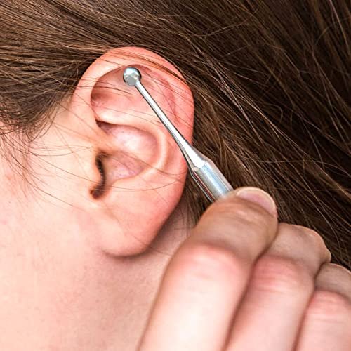 Akupunkturstift Doppelkopf – Edelstahl Ohr- und Körperpunkt-Sonde für Akupressur, Gesichtsreflexzonenmassage
