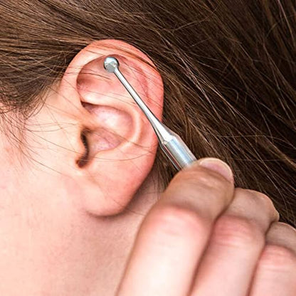 Akupunkturstift Doppelkopf – Edelstahl Ohr- und Körperpunkt-Sonde für Akupressur, Gesichtsreflexzonenmassage