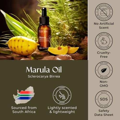 Gya Labs Marula Öl - 30 ml - Trägeröl für Haare, Haut, Gesicht, Kopfhaut & Körpermassage
