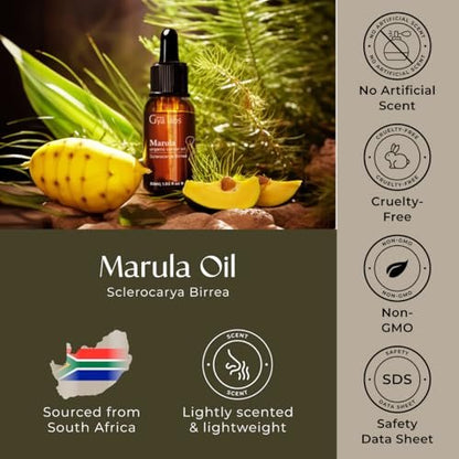 Gya Labs Marula Öl - 30 ml - Trägeröl für Haare, Haut, Gesicht, Kopfhaut & Körpermassage