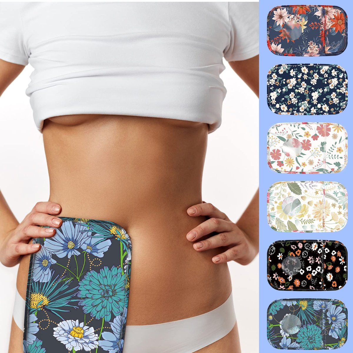 Sosation 6-teilige wasserdichte Stomabeutel-Abdeckungen – Leichte Colostomy-Bag-Überzüge mit Öffnung für Männer und Frauen – Geruchsreduzierendes Ileostomie-Pflegezubehör