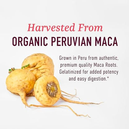 Bio Maca-Wurzel Kapseln für Frauen | Peruanische Maca 2250MG Extra Stärke | Rotes, Schwarzes & Gelbes Wurzelpulver mit Schwarzem Pfeffer | Pflanzliches Nahrungsergänzungsmittel zur Unterstützung von Energie & Hormonhaushalt | 120 Stück