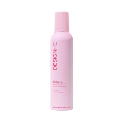 Design.Me PUFF.ME Haarvolumen Mousse | Leichter & flexibler Halt für Locken, Wellen oder glattes Haar | Paraben- & sulfatfreier Haarvollumer für feines Haar mit Vitamin B5 & E, 250 ml