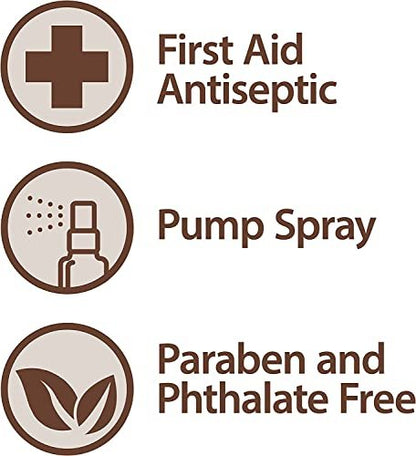 Globe Wasserstoffperoxid 3% Erste-Hilfe Antiseptikum Topische Lösung USP Sprühflasche, 60 ml Praktische Pump-Sprühflasche