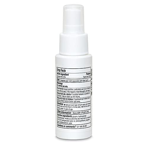 Globe (3er Pack) Brandspray, Lidocain 2% – Topische Anästhetische Schmerzlinderung und Betäubung 2 oz Sprühflasche