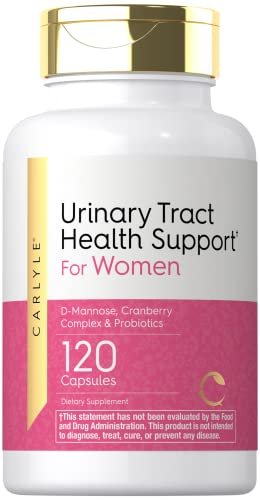 Carlyle Harnwegsgesundheit für Frauen – 120 Kapseln mit D-Mannose, Cranberry-Komplex & Probiotika – Non-GMO, Glutenfrei