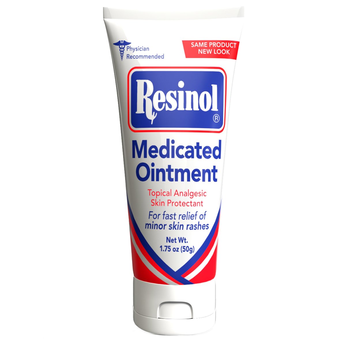 Resinol Medizinische Salbe – Schnelle Linderung von Hautausschlägen & Reizungen, Hautschutz mit Resorcin & Petrolatum, 49,6 g Tube