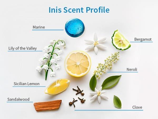 Inis the Energy of the Sea - Voyager Geschenkset für Damen und Herren, Reisegröße mit Mini Cologne, Duschbad, Körperlotion und Handcreme, sauberer, ozeanfrischer Unisex-Duft