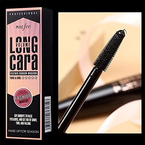 My Amazing Lashes Mascara Black – Volumen & Länge, wasserfest, wischfest, 4D Seidenfaser Wimperntusche, natürlich lang anhaltend, für Frauen (2 Stück)