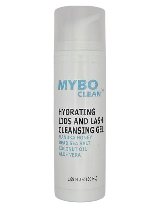 Myboclean Hydrating Lids and Lash Cleansing Gel mit Manuka-Honig UMF 16+, Aloe Vera, Kokosöl, Totes Meer Salz, 1,69 Fl Oz