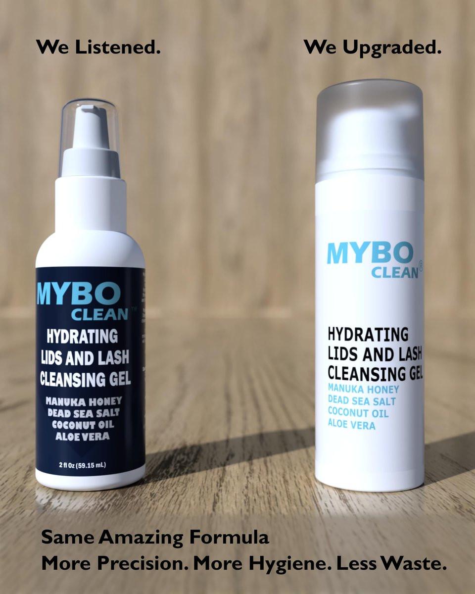 Myboclean Hydrating Lids and Lash Cleansing Gel mit Manuka-Honig UMF 16+, Aloe Vera, Kokosöl, Totes Meer Salz, 1,69 Fl Oz