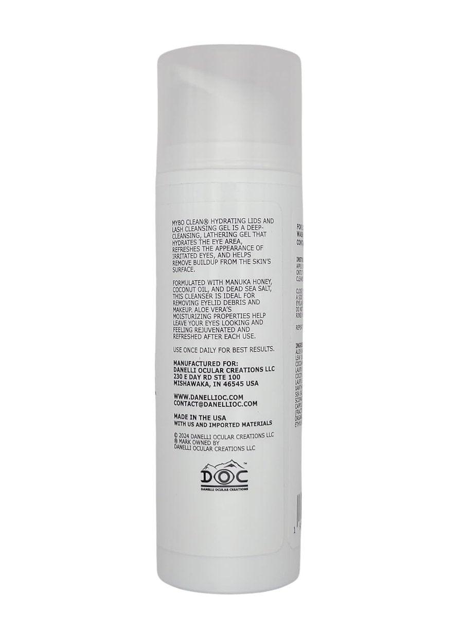 Myboclean Hydrating Lids and Lash Cleansing Gel mit Manuka-Honig UMF 16+, Aloe Vera, Kokosöl, Totes Meer Salz, 1,69 Fl Oz