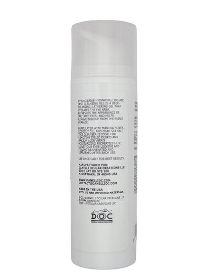 Myboclean Hydrating Lids and Lash Cleansing Gel mit Manuka-Honig UMF 16+, Aloe Vera, Kokosöl, Totes Meer Salz, 1,69 Fl Oz